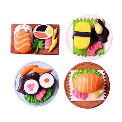 Produktbild: ibasenice 8 STK Simuliertes Japanisches Sushi Tortendeko Einschulung PVC Reisbällchen Lebensmittel