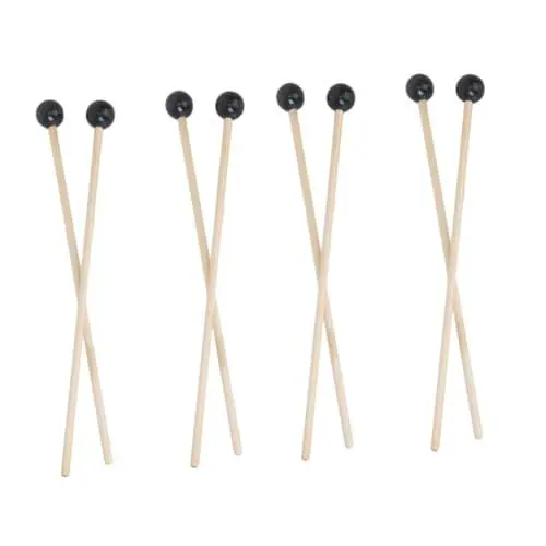 Produktbild: ibasenice 2 Sets Marimba-holzstäbe Stabile Trommelstöcke Für Marimba Mit Komfortablem Holzgriff Für Frauen Männer Kinder Und Erwachsene 4 Stück * 2