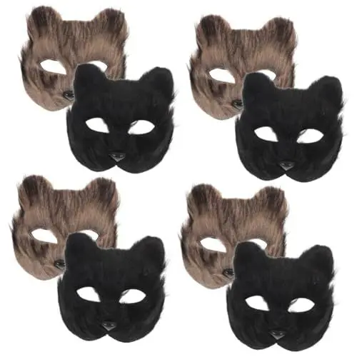 Produktbild: ibasenice 8 Stk tierische Maske halloween party halloween maske maskarer camoing Kleidung Schutzmaske Fuchs-Cosplay-Maske einzigartig bilden Japan Zubehör Männer und Frauen schmücken Plastik