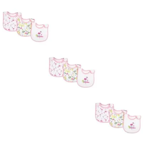 Produktbild: ibasenice 9 Stück Baby Bandanas Babyparty Geschenke Baby Kleidung Weiches Lätzchen Baby Lätzchen Baby Lätzchen Baby Lunch Lätzchen Lätzchen Speicheltuch Schlichtes Rosa