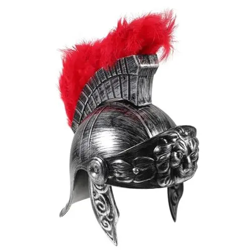 Produktbild: ibasenice Römischer Soldatenhelm Cosplay-hut Samurai-hut Rot Für Herren