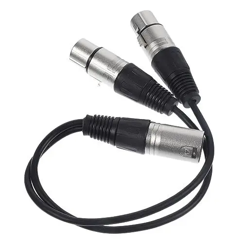 Produktbild: ibasenice Kabel 0 3 M Schwarzer Splitter Ersatzkabel Für Elektrisches Mikrofon Tastatur Lautsprecher