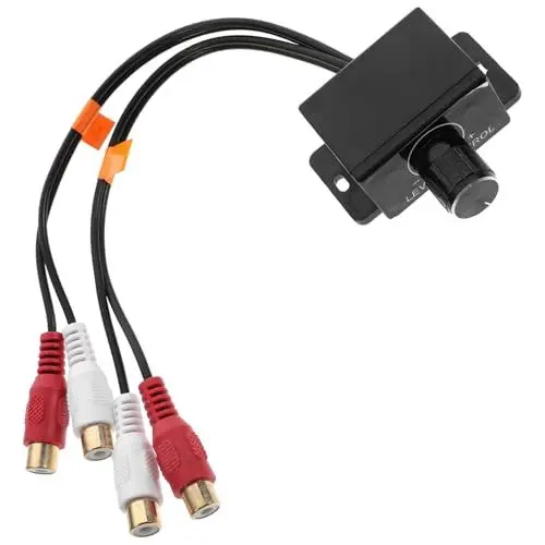 Produktbild: ibasenice Auto-RCA-Audioregler Bass-Regler Bassregler für Autoverstärker ferngesteuerte Autos RCA-Kabel-Audioverstärker universeller Bassknopf Universal- Wagen Steuerleitung Video gerät
