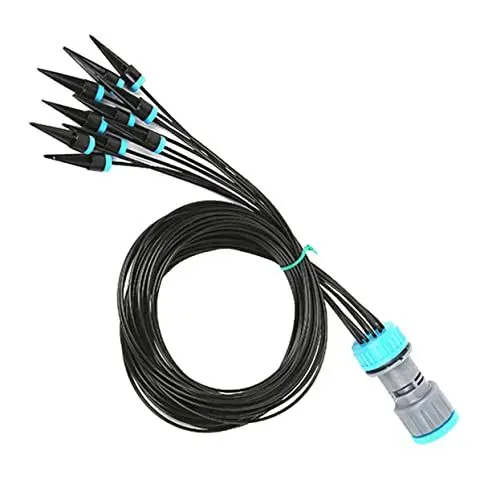 Produktbild: ibasenice Automatisches Bewässerungssystem Kit Tropfbewässerung für Garten mit Schlauch Effiziente Bewässerungslösung für Gartenpflege