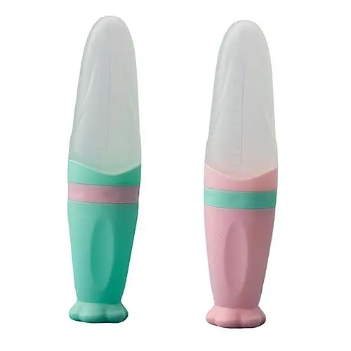 Produktbild: ibasenice Babylöffel 2st Baby-fütterung Gerät Babynahrungszubereiter Kieselgel Reispaste Löffel Lebensmittel Neugeboren Babyflasche