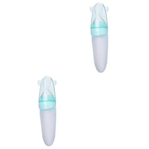 Produktbild: ibasenice Babynahrungszubereiter 2st Futterspender Aus Silikon Reispaste Flaschen Quetschflasche Fläschchen Nahrungsergänzungsmittel Feeder Ergänzendes Essen Flasche Drücken Baby