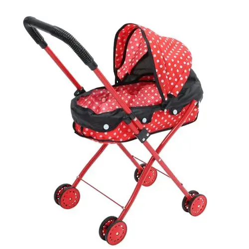 Produktbild: ibasenice Babypuppenwagen Babywagen Puppenspielwagen Puppenwagen Spielzeug Realistischer Puppenwagen