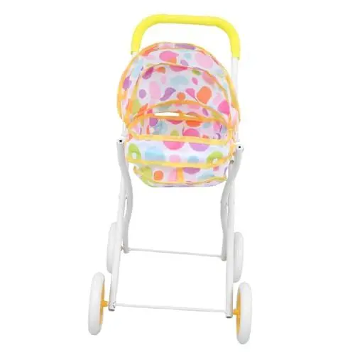 Produktbild: ibasenice Babypuppenwagen Spielspielzeug Puppenwagen Schiebewagen Kinderwagen Kinderwagen Für Puppen Kleinkinder Mädchen Puppenhauszubehör
