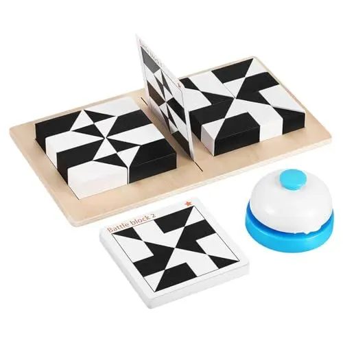 Produktbild: ibasenice Hölzernes Denkspiel-Puzzle Für Jungen Und Mädchen Erwachsene Denkspiel-Puzzles Formkarten Stabile Holzkonstruktion Lustiges Tischspiel
