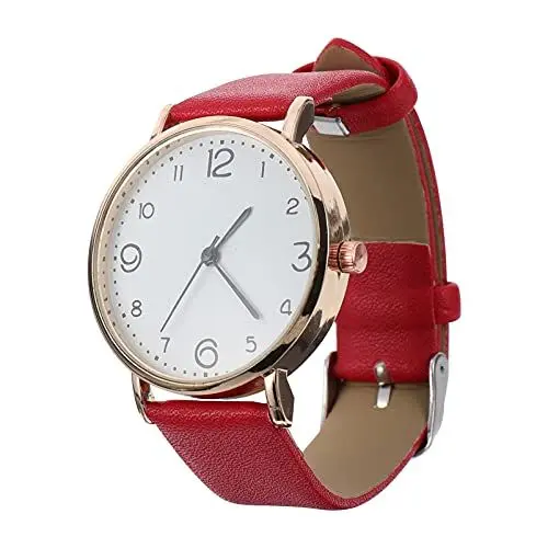 Produktbild: Elegante Damen Armbanduhr Mit Lederarmband, Retro Quarz Uhr, Wasserdicht Und Minimalistisch, Perfekt FüR Alltag Und Besondere AnläSse