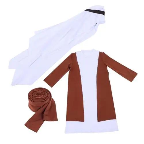 Produktbild: ibasenice Dubai Schäferhund Kleidung Halloween Kostüme Herrenbekleidung Noah Kostüm Pfarrer Kostüm Hirtenkostüm Für Männer Arabisches Kostüm Für Männer Dubai Arabisches