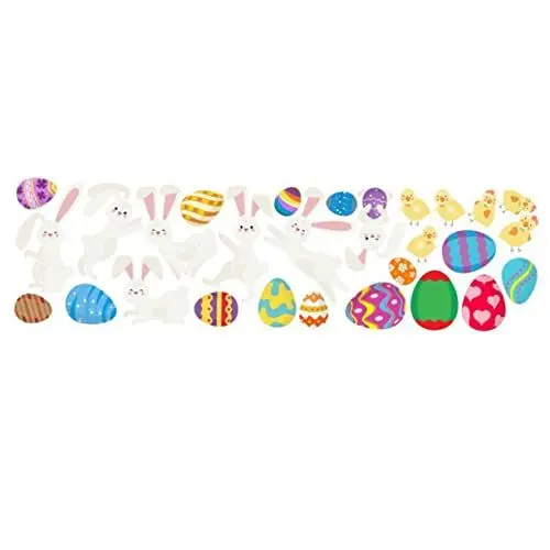 Produktbild: ibasenice Ei Wandtattoo Wandtattoos Zu Ostern Hintergrund Hasen-wandaufkleber Wanddekoration Zu Ostern Eieraufkleber Für Ostern Wandtattoo Huhn Ostern Fensteraufkleber Kinderzimmer