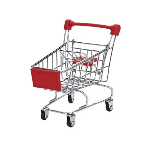 Produktbild: ibasenice Einkaufswagen Spielzeug Bollerwagen für Kinder Kinder-Einkaufswagen Baby einkaufswagen blau Mini Spielzeuge Kinderspielzeug Mini-Wagen Babyzubehör Haushalt Schmuckstücke