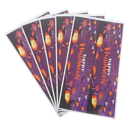 Produktbild: ibasenice Etikett 10st Aufkleber Etiketten Für Kürbisflaschen Zubehör Für n Halloween-zubehör Halloween-weinflaschenetiketten Ornament Weinetiketten Wasserbecher PVC