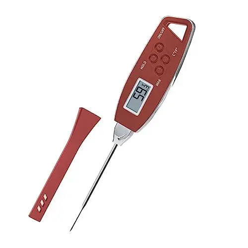 Produktbild: ibasenice Fleischthermometer Lebensmittelthermometer Lebensmittel-thermometer Grilltemperaturanzeige Grillthermometer Fleischthermometer Digital Nadel Wasserthermometer
