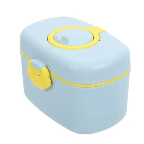 Produktbild: ibasenice Formelspender Und Lebensmittelbehälter Für Junge Mädchen Cartoon-milchpulver-container Tragbar Mit Löffel Und Für Reisen Und Outdoor-aktivitäten Blauer Lebensmittelbehälter