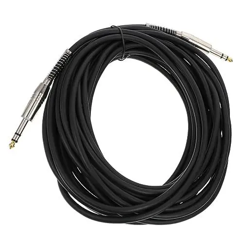 Produktbild: ibasenice Überzogene Feder Stereo 6 35mm Audio Kabel Für Mikrofon Elektrische Gitarre Lautsprecher Kabel