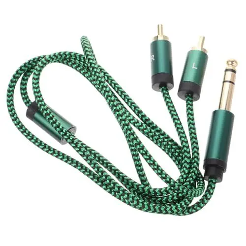 Produktbild: ibasenice Gitarren-Patchkabel E-Gitarren-Soundkabel. 6. 35-Mm-Klinkenstecker-Kabel Für Elektrische Instrumente Bassverstärker Für Stabile Tonübertragung