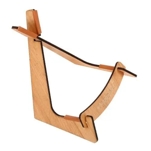 Produktbild: ibasenice Gitarrenständer E-bass-bodenhalter Tragbarer Bassständer Gitarrenhalter Gitarrenunterstützung Mandolinenständer Bodenhalterung Für Bass-rack Holz Ständer Für Akustikgitarre Falten
