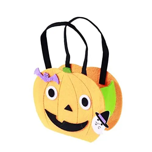 Produktbild: ibasenice Halloween Trick Or Treat Tasche für Jungen und Mädchen Kürbis Süßigkeiten Eimer Tragetasche Leckerli Taschen Halloween Party Gastgeschenke