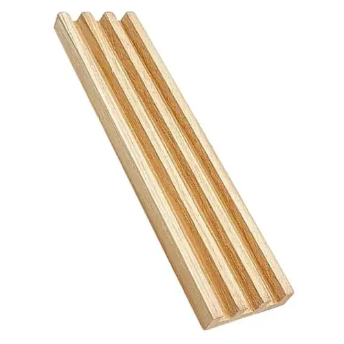 Produktbild: ibasenice Holz Domino Rack mit Rutschfester Basis Professioneller Domino Halter für Spielsteine zum Organisieren und Präsentieren und Bastelbuchstaben