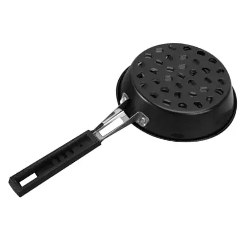 Produktbild: ibasenice Holzkohle Brenntopf Tragbar für Bbq und Camping Rutschfestes Griffdesign Langlebiges Eisenmaterial Leicht zu Transportieren Hohe Temperaturbeständigkeit