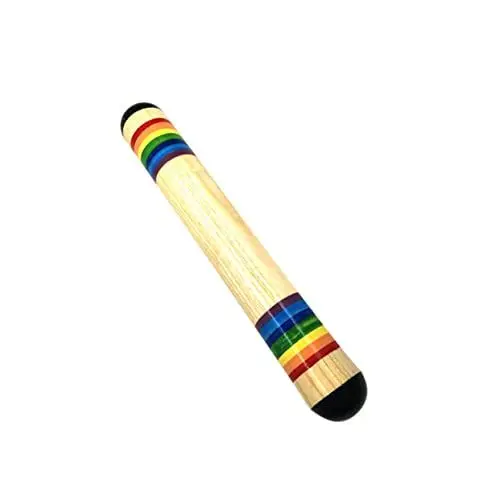 Produktbild: ibasenice Kinder Schlagzeug Rhythmus-Instrument spielzeughandys für babys babyspielzeug Musikinstrumente Regenmacher-Instrument Musikspielzeug für Kleinkinder Regen Echolot Regenstock Bambus