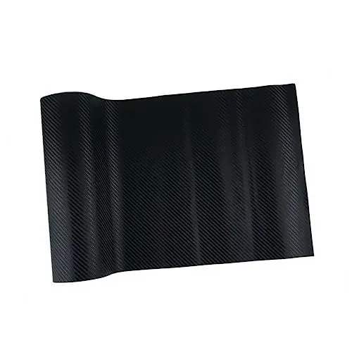 Produktbild: ibasenice Kohlenstofffaser Vinyl Folie Selbstklebend Schwarz Für Auto Styling Und Projekte Hinterlässt Keine Kleberückstände