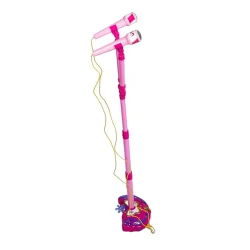 Produktbild: ibasenice Mikrofon Spielzeug Babymikrofon Spielmikrofon Für Kinder Singendes Maschinenmikrofon Karaoke-Maschine Für Kinder Kindermikrofon Mit Ständer Kindermikrofonspielzeug Plastik Rosa