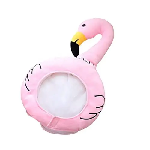 Produktbild: ibasenice Plüsch-cosplay-stirnband Plüsch Wintermütze Lustiges Flamingo-stirnband Plüsch-flamingo-mütze Plüsch Flamingo Kopfschmuck Kleider Für Den Winter Flamingo-hüte Warm Kapuze Hut