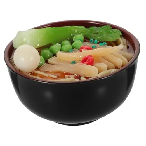 Produktbild: ibasenice Ramen-Nudeln Sparschwein Geldspartopf Geldscheine Wechseln Gläser Spardose Für Münzen Künstliche Ramenschale Geldsparender Topf Große Schüssel Japan Kind PVC Ramenschalen