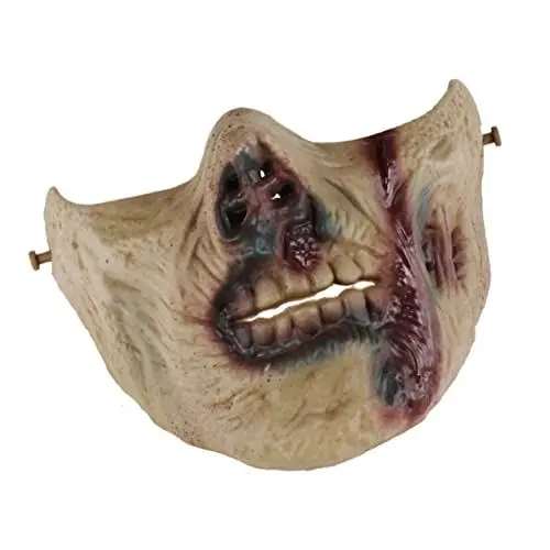 Produktbild: ibasenice Skelett Geist Halloween-latexmasken Halloween-hälfte Böse Dämonenmasken Party-maskerade Fußhalter Zum Dehnen Gruselig Halloween-halbmasken Cosplay-masken M05 Abschlussball Cs
