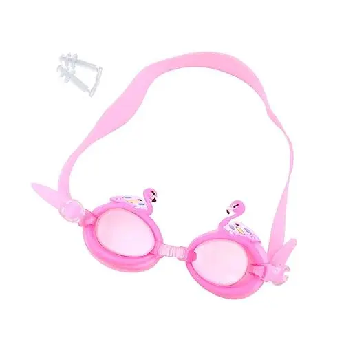 Produktbild: ibasenice Verstellbare Schwimmbrille mit Beschlag Cartoon Design Süße Schwimmbrille für Strand und Pool