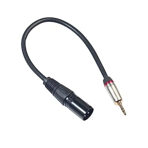 Produktbild: ibasenice Mikrofonkabeladapter 3 5 Mm Auf Kabel 0 3 Meter Sound Für Audio-player Computer Smartphones