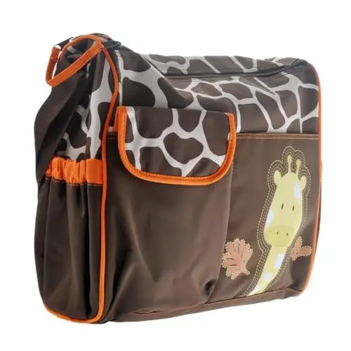 Produktbild: ibasenice Wickeltasche Tote 8 Taschen Große Reise Mama Tasche/Nylon Polyester Futter Orange