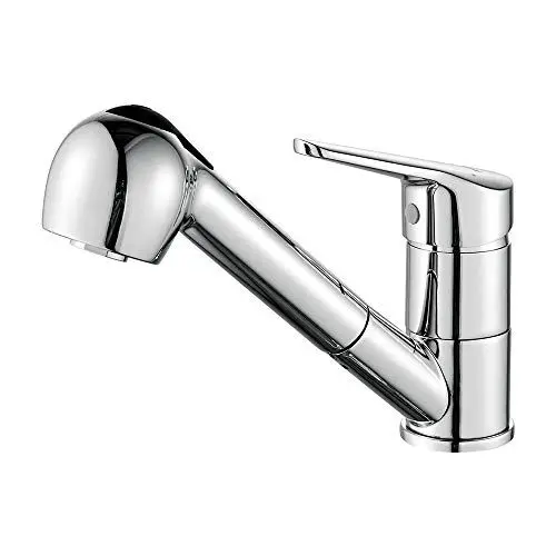 Produktbild: Ibergrif M14550, Wasserhahn Küche Ausziehbar, 360 ° Drehbare- Küchenarmatur mit Brause, Mischbatterie, Spültischarmatur, Küchenspüle mit 2 Strahlarten Geschirrbrause, Chrom, Silber