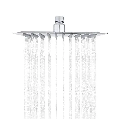 Produktbild: Ibergrif M20292 - Regendusche Duschkopf (200 * 200 mm), Eckig Brausekopf, Edelstahl, Quadrat