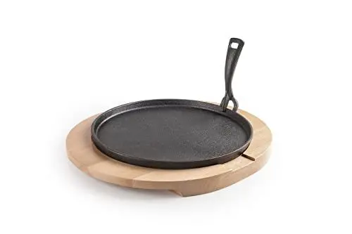 Produktbild: IBILI - 627026 - Gusspfanne + Holzunterlage, 26 cm