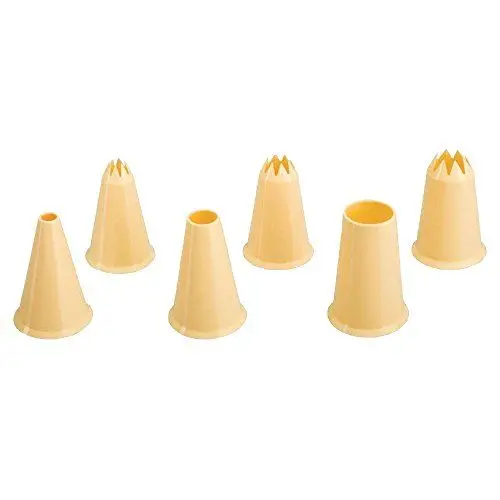 Produktbild: Ibili 768300 Spritztüllen-Set, Kunststoff, weiß, 4 x 3 x 3 cm, 6-Einheiten