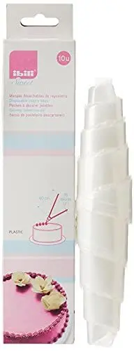 Produktbild: Ibili Einweg-Spritzbeutel 45 cm 10 Stück, Nylon, weiß, Einheiten