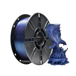 Produktbild: iBOSS PLA Farbwechsel 3D-Drucker Filament 1,75mm, Chamäleon PLA Filament 1,75 mit Sparkle-Pulver, 1kg Spule (2,2 lbs) für FDM 3D Drucker (Chamäleon Blau+Lila)