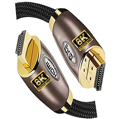 Produktbild: 2.1 HDMI Kabel 8K Ultra High-Speed 48Gbps Blei | Unterstützt 8K@60HZ,4K@120HZ,4320p,kompatibel mit Fire TV,3D-Unterstützung,Ethernet-Funktion, 8K UHD,3D-Xbox Playstation PS3 PS4 usw.-2M IBRA RED