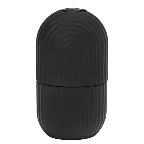 Produktbild: Ice Roller für Gesicht und Augen, Silikon-Eis-Gesichtsform Eishalter Gesichts-Eis-Roller-Form Gesicht Eiswürfel für Männer Frauen Hautpflege Gesicht Schönheit(Schwarz gestreift)