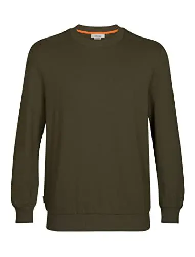 Produktbild: Icebreaker Herren Central II Pullover Ohne Kapuze - Sweatshirt Herren - Merinowolle Mid Layer - Loden, S