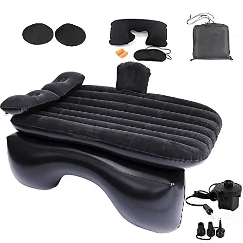 Produktbild: Icelus Auto Matratze SUV Luftmatratze with Luftpumpe 140 * 89 * 15 cm Aufblasbare Camping Kombi Luftbett für Auto Rücksitz Dickere Kofferraum Matratze Bett für Camping Outdoor Traveling