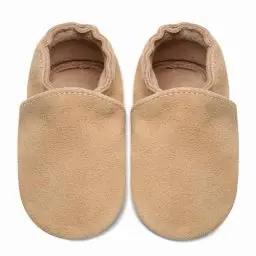 Produktbild: IceUnicorn Baby Lauflernschuhe Krabbelschuhe Baby Mädchen Jungen Lederschuhe Baby Weicher Leder Hausschuhe Baby Wildledersohlen Babyschuhe(Khaki, 12-18 Monate)