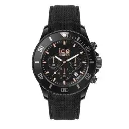 Produktbild: Ice-Watch - ICE chrono Black rose-gold - Schwarze Herrenuhr mit Silikonarmband - Chrono - 020620 (Large)