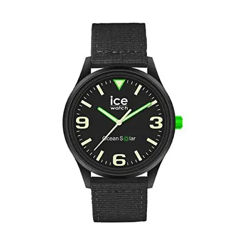 Produktbild: Ice-Watch - ICE ocean Black - Schwarze Herrenuhr mit Tide oceanarmband - 019647 (Medium)
