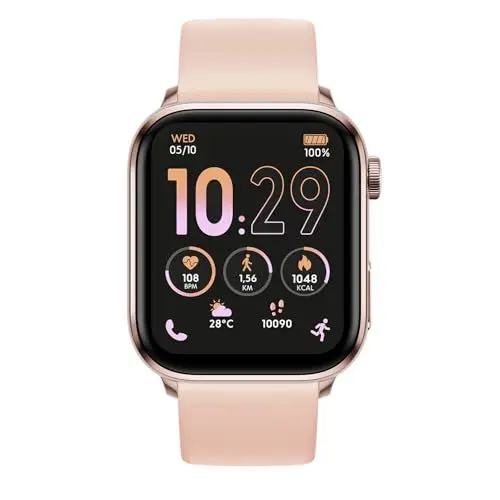 Produktbild: Ice-Watch - ICE smart 3.0 Rose gold Nude 1.78 AMOLED GPS - Rechteckige, roségoldene Connected Watch für Frauen mit Silikonarmband - 024303 (1.78 Zoll)