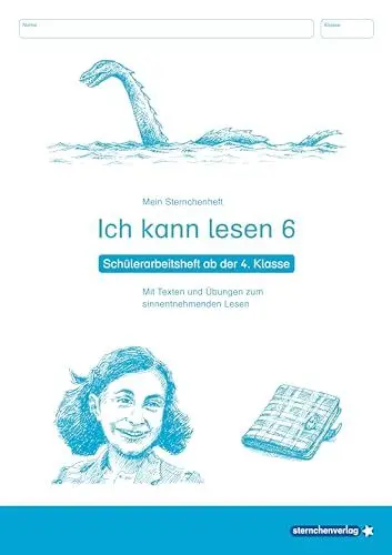 Produktbild: Ich kann lesen 6 - Schülerarbeitsheft ab der 4. Klasse: Mein Sternchenheft mit Texten und Übungen zum sinnentnehmenden Lesen